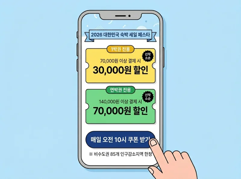 여름휴가 숙박페스타 할인쿠폰 신청 방법 2026