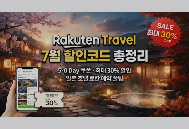라쿠텐트레블 할인코드 7월 — 일본 호텔 싸게 예약하는 법과 5·0일 쿠폰 제대로 쓰는 법