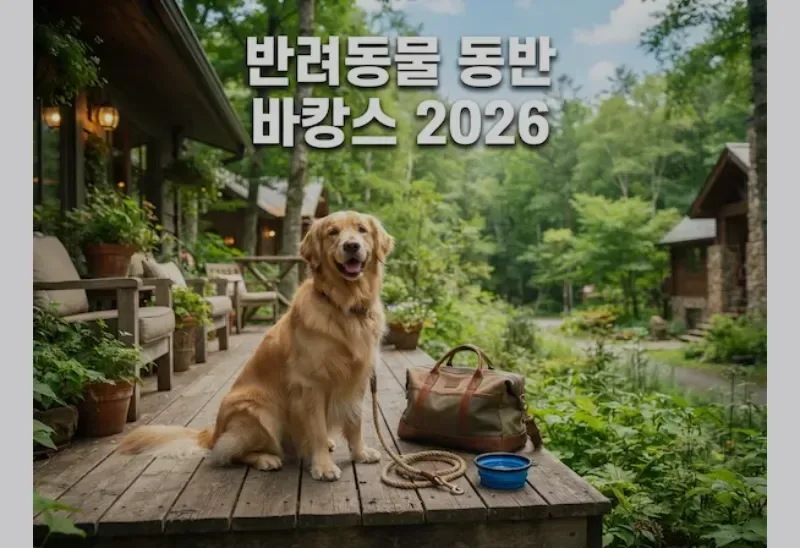 반려동물 동반 바캉스 2026 — 펫캉스 숙소 3곳과 예약 전 꼭 확인할 것