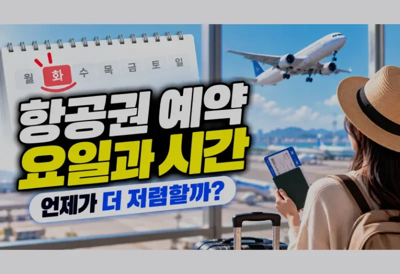 항공권 예약 요일과 시간: 구매 시점보다 먼저 비교할 일정