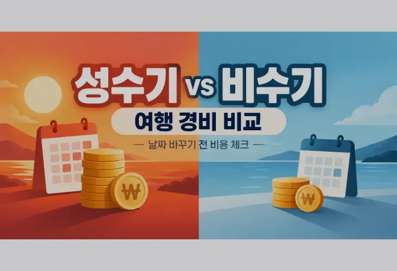 성수기·비수기 여행 경비 비교: 날짜를 바꾸기 전 계산할 비용